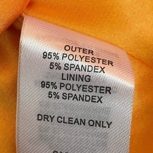 Caroline Constas Orange Sequin Halter‎ Midi Dress M Fairy Ethereal Statement - Picture 10 of 12